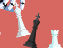 A robot playing chess
