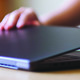 Laptop being closed